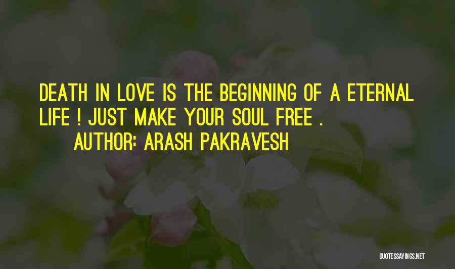 Death Is Just The Beginning Quotes By Arash Pakravesh