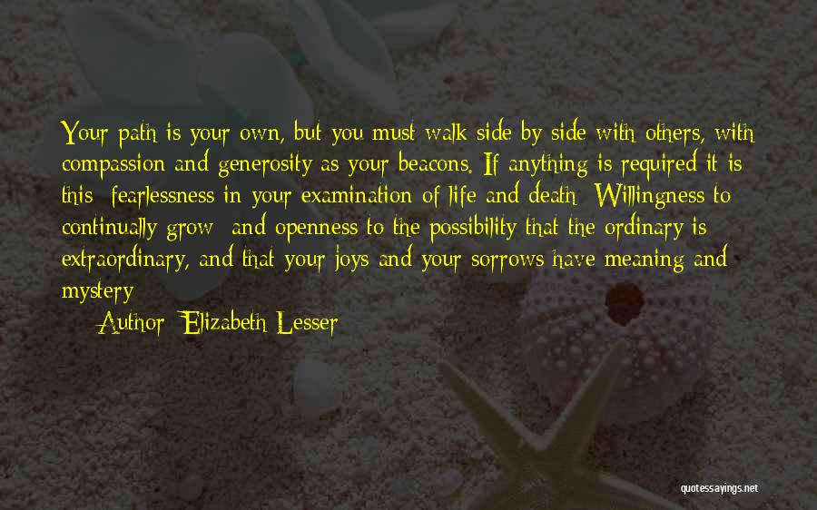 Death Is Quotes By Elizabeth Lesser