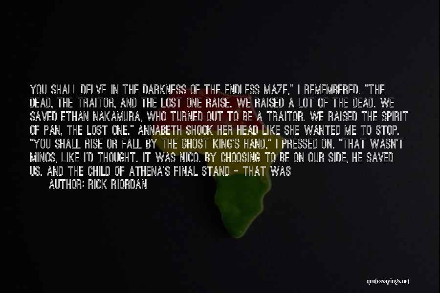 Death Lost Love Quotes By Rick Riordan