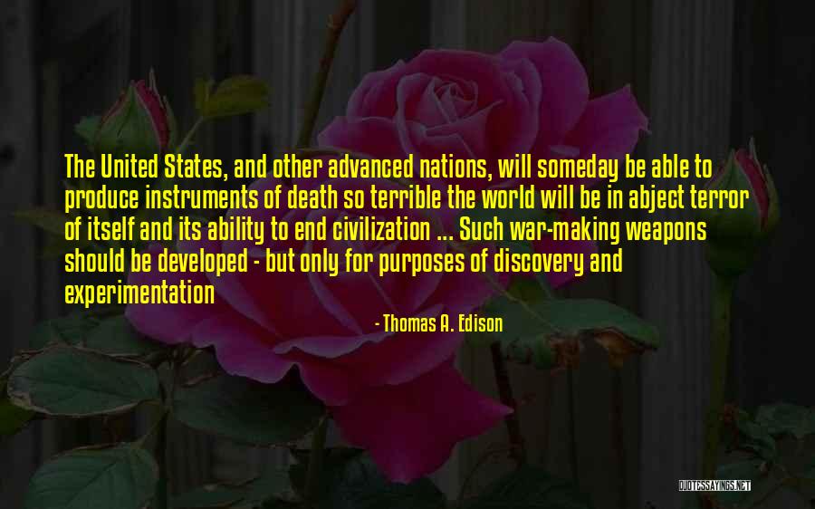 Death Motivational Quotes By Thomas A. Edison