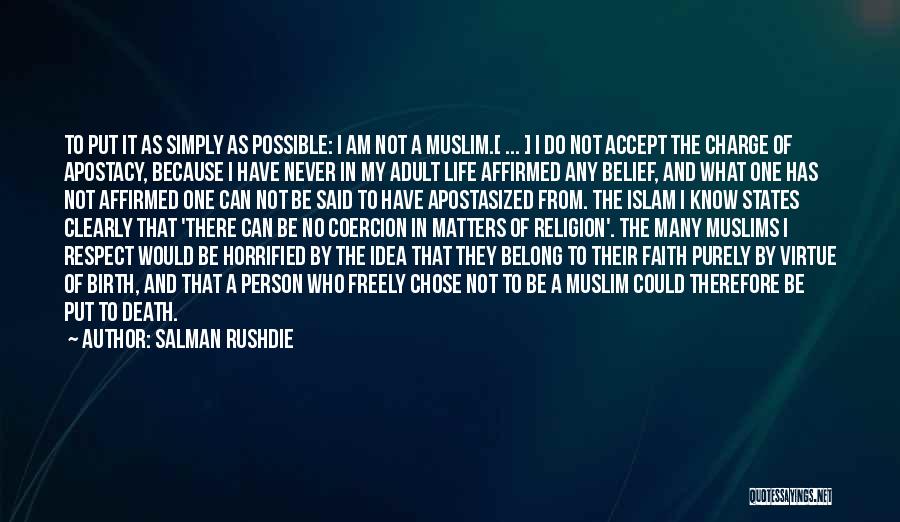 Death Muslim Quotes By Salman Rushdie