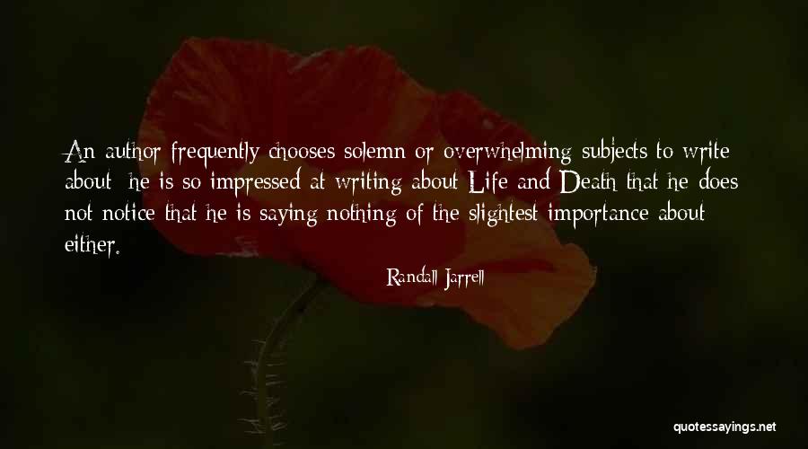 Death Notice Quotes By Randall Jarrell Death Notice Quotes By Randall Jarrell