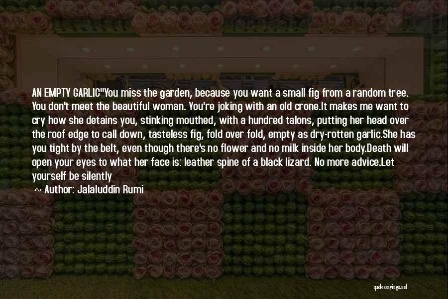 Death Of A Beautiful Woman Quotes By Jalaluddin Rumi