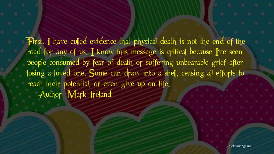 Death Of A Loved One Quotes By Mark Ireland