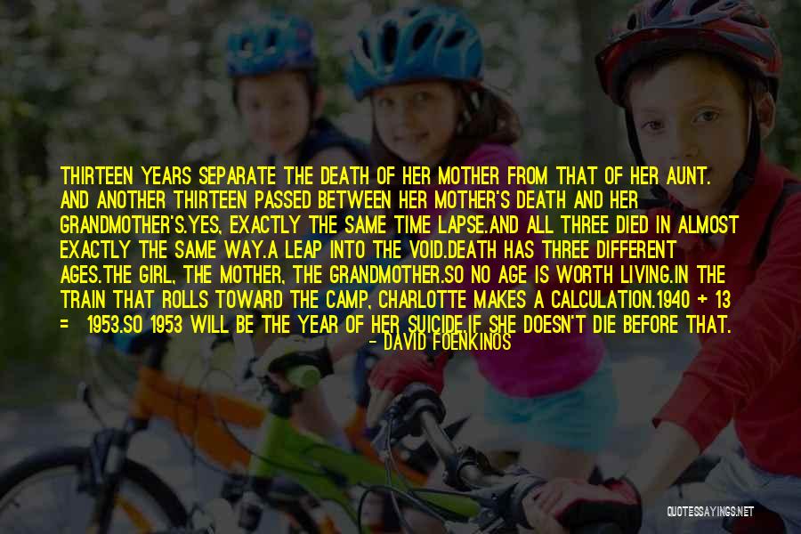 Death Of A Mother And Grandmother Quotes By David Foenkinos