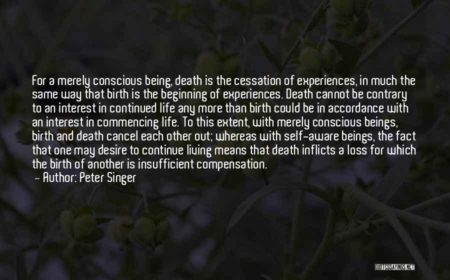 Death Of A Singer Quotes By Peter Singer