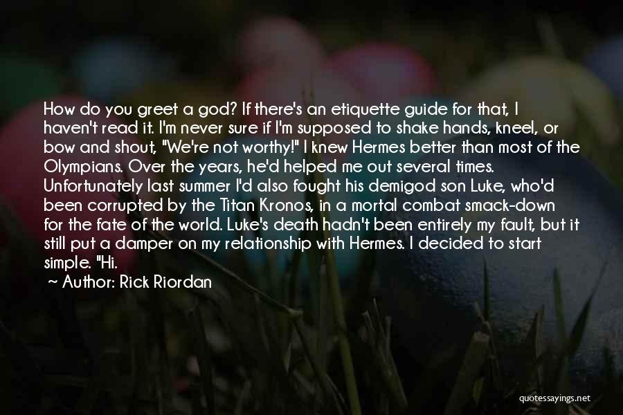 Death Of A Son Quotes By Rick Riordan