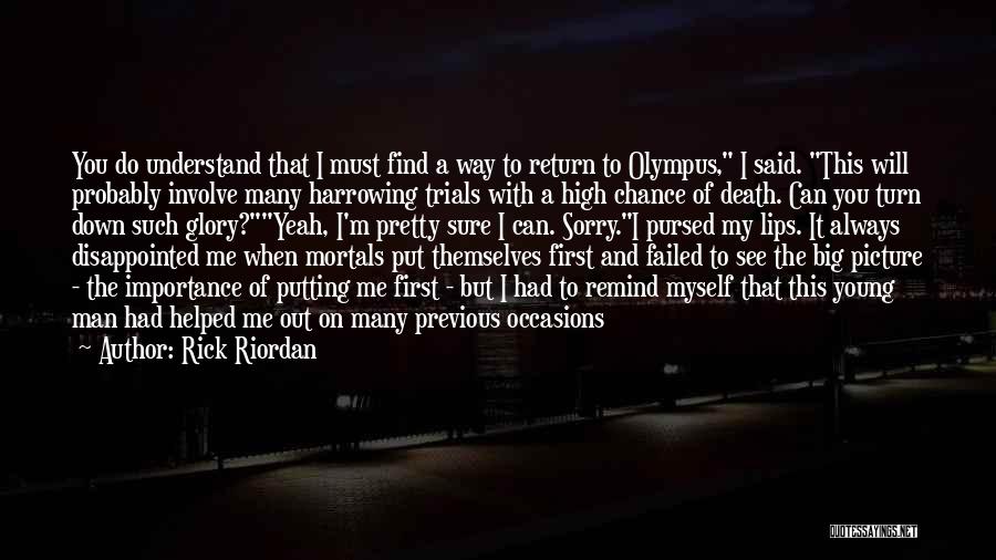 Death Of A Young Man Quotes By Rick Riordan