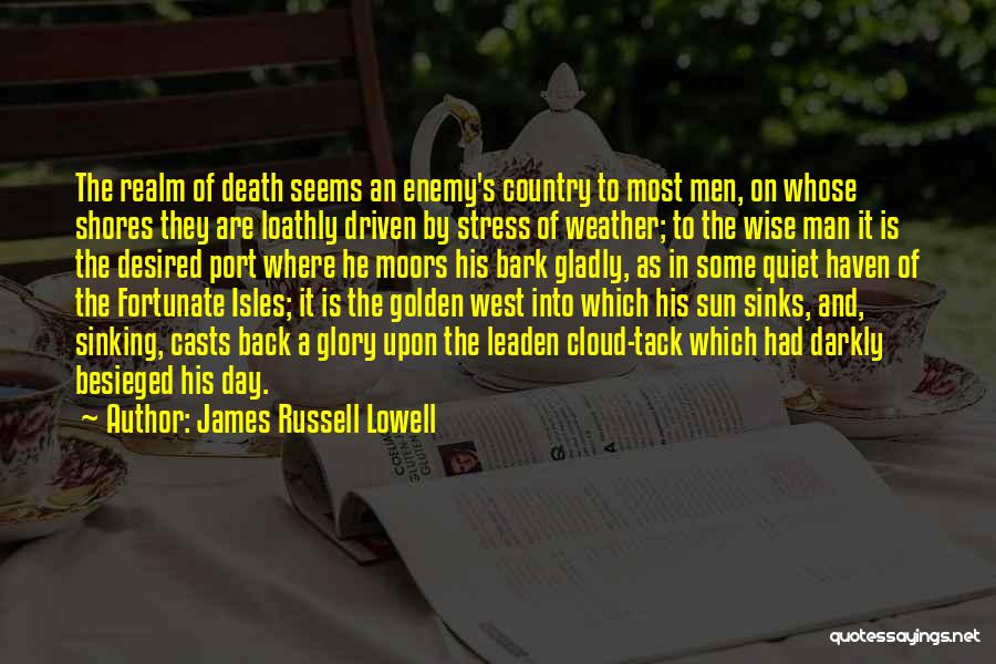 Death Of An Enemy Quotes By James Russell Lowell