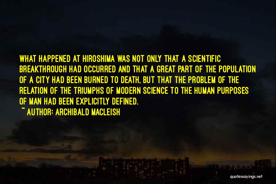 Death Of Great Man Quotes By Archibald MacLeish