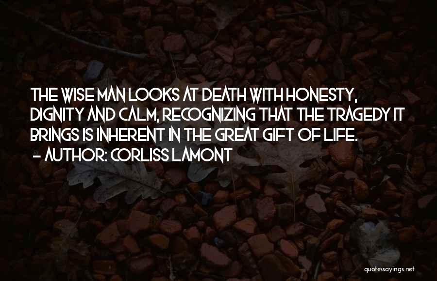 Death Of Great Man Quotes By Corliss Lamont
