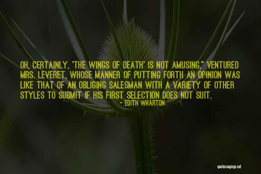 Death Of Salesman Quotes By Edith Wharton