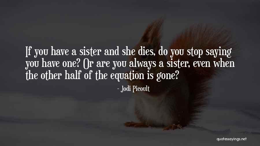 Death Of Sister Quotes By Jodi Picoult Death Of Sister Quotes By Jodi Picoult