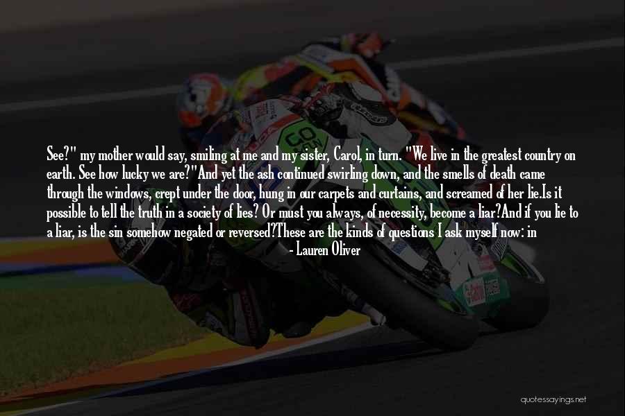 Death Of Sister Quotes By Lauren Oliver Death Of Sister Quotes By Lauren Oliver