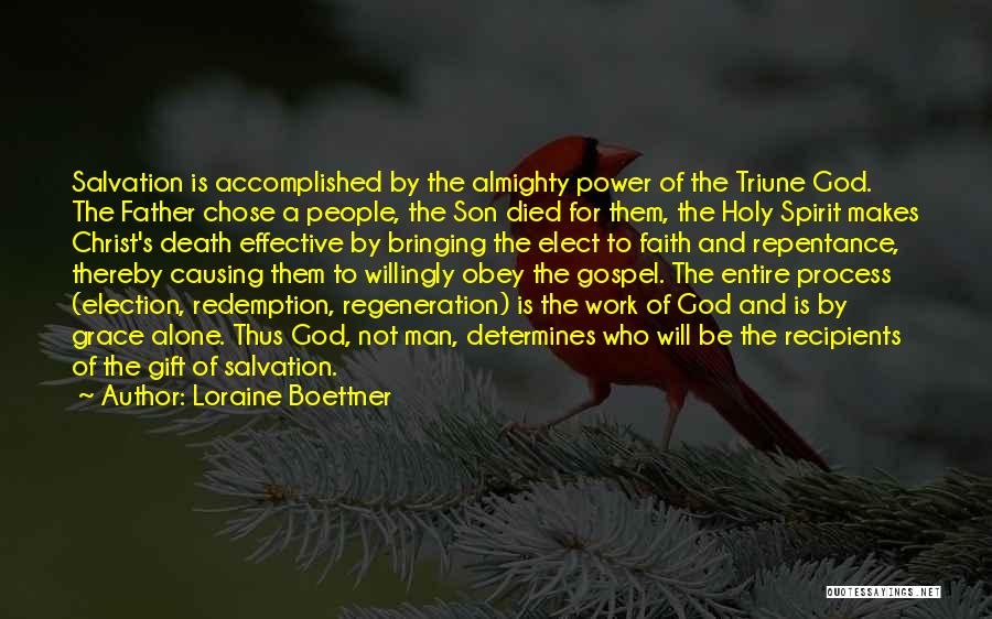 Death Of The Father Quotes By Loraine Boettner