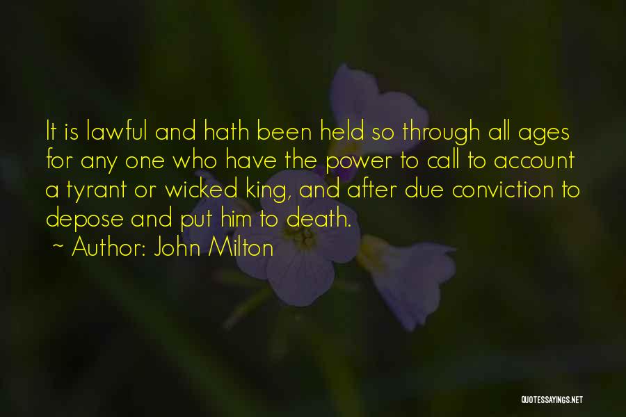 Death Of Tyrants Quotes By John Milton