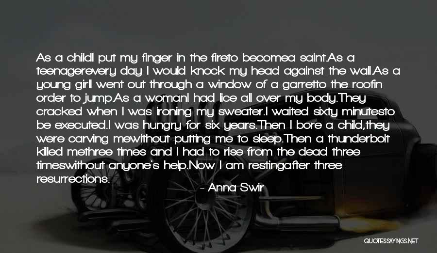 Death Of Young Child Quotes By Anna Swir