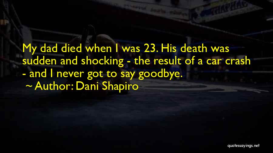 Death Of Your Dad Quotes By Dani Shapiro