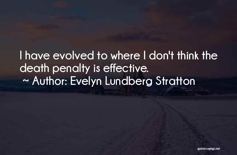 Death Penalties Quotes By Evelyn Lundberg Stratton