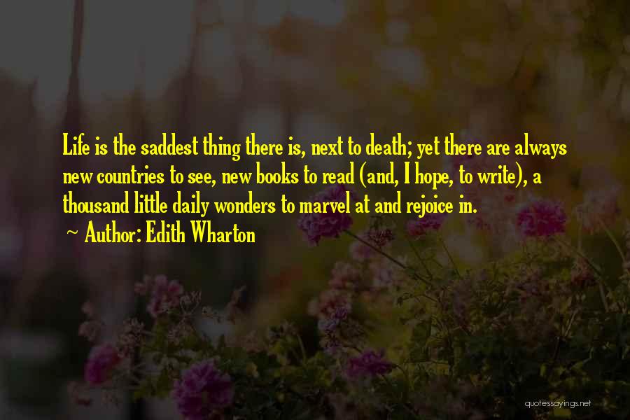 Death Rejoice Quotes By Edith Wharton