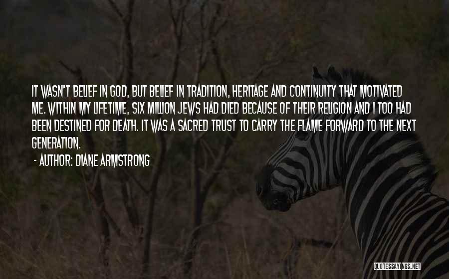 Death Religion Quotes By Diane Armstrong