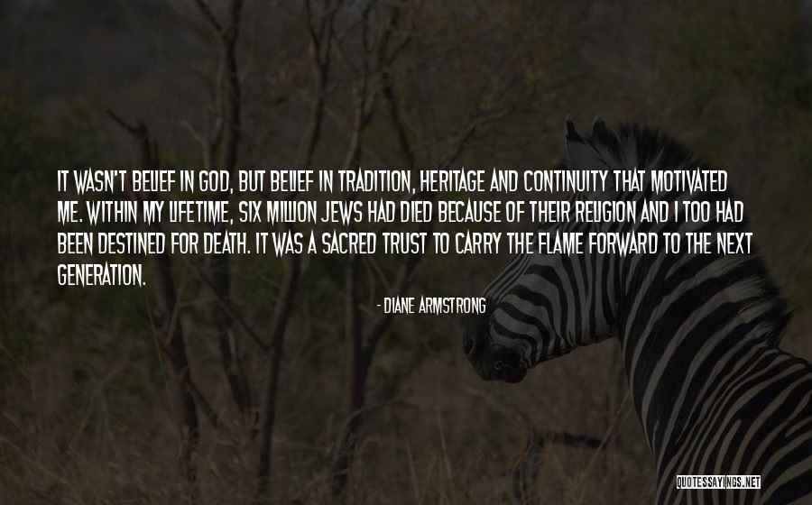 Death Religion Quotes By Diane Armstrong