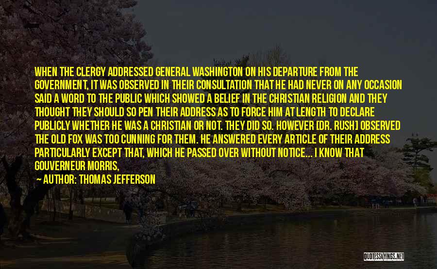 Death Religion Quotes By Thomas Jefferson