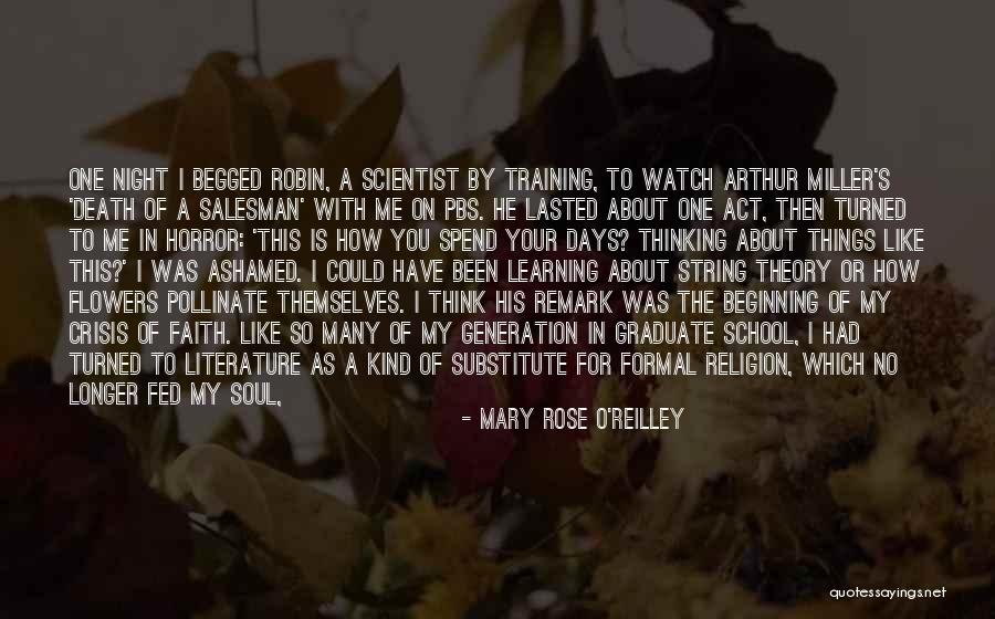 Death Salesman Quotes By Mary Rose O'Reilley Death Salesman Quotes By Mary Rose O'Reilley