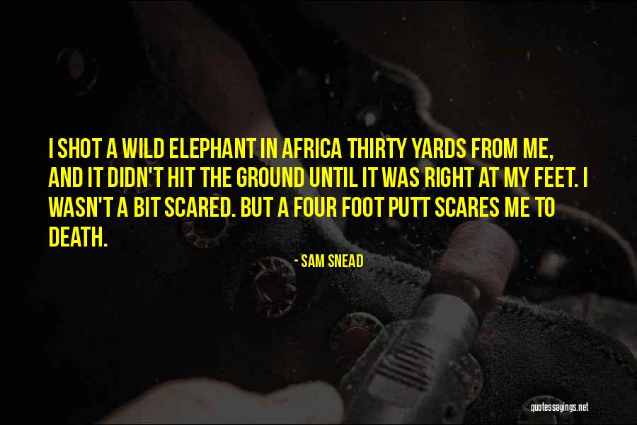 Death Scares Me Quotes By Sam Snead