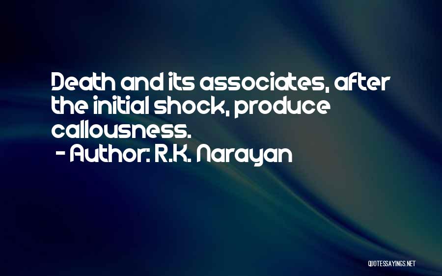 Death Shock Quotes By R.K. Narayan