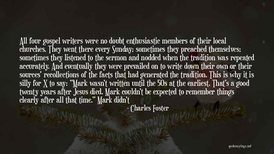 Death Sunday Quotes By Charles Foster Death Sunday Quotes By Charles Foster