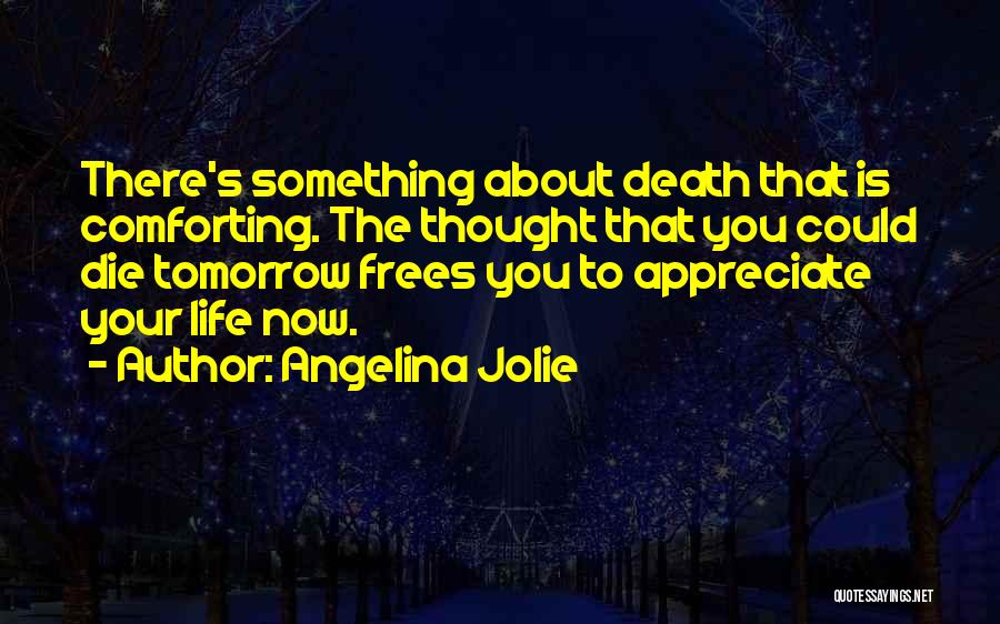 Death To Appreciate Life Quotes By Angelina Jolie