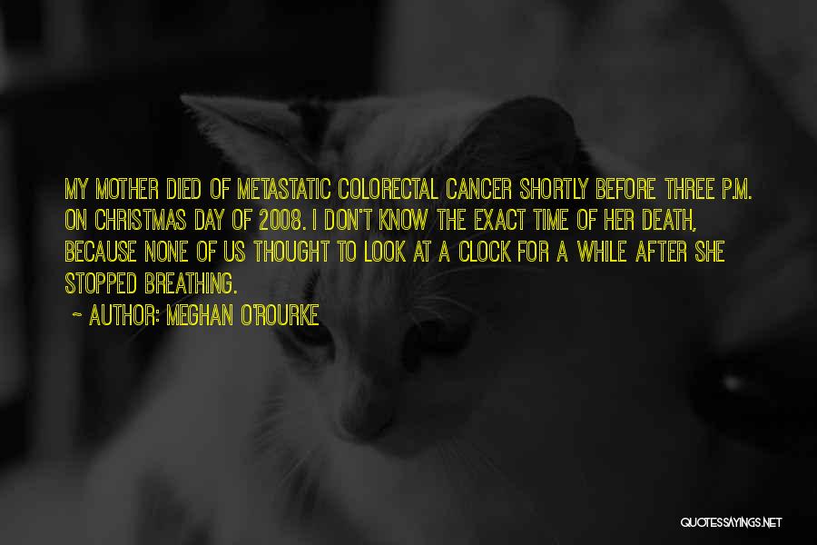 Death To Cancer Quotes By Meghan O'Rourke