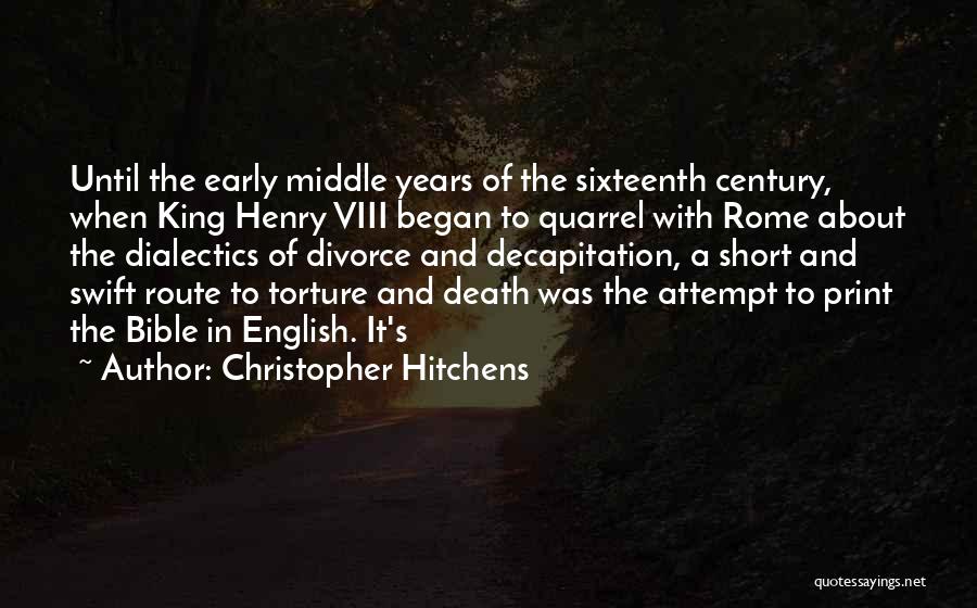 Death To Early Quotes By Christopher Hitchens