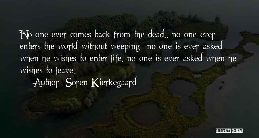 Death Without Weeping Quotes By Soren Kierkegaard