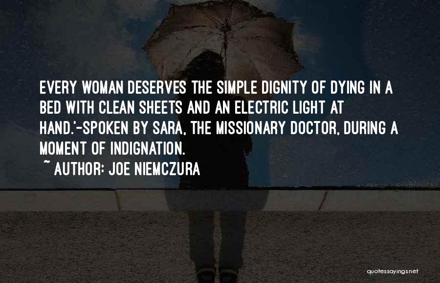 Death Woman Quotes By Joe Niemczura