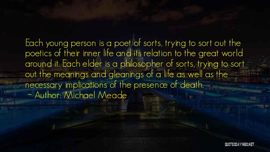 Death Young Person Quotes By Michael Meade