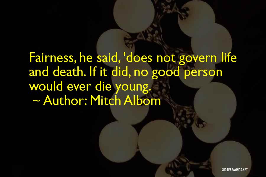 Death Young Person Quotes By Mitch Albom