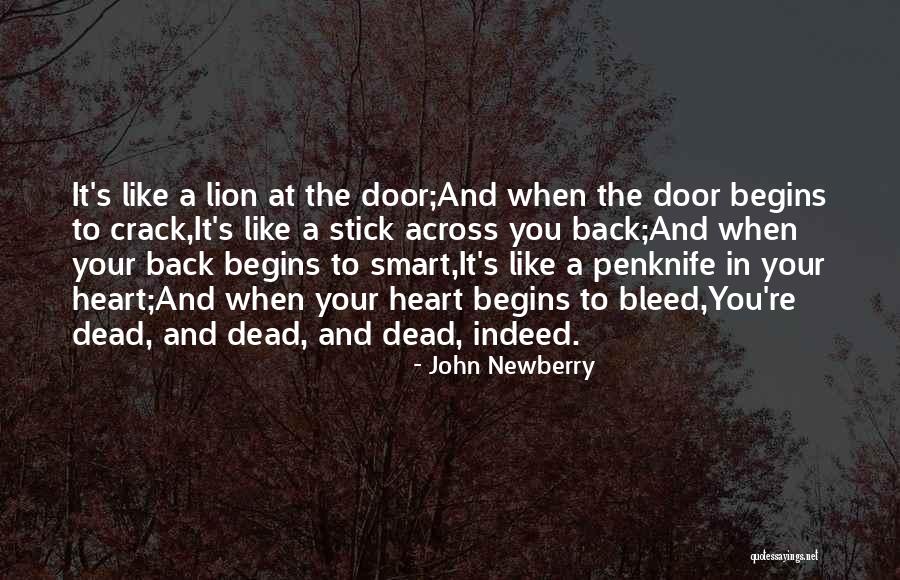 Death's Door Quotes By John Newberry Death's Door Quotes By John Newberry