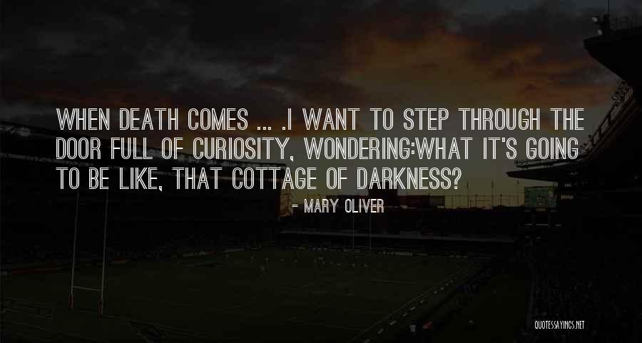 Death's Door Quotes By Mary Oliver Death's Door Quotes By Mary Oliver