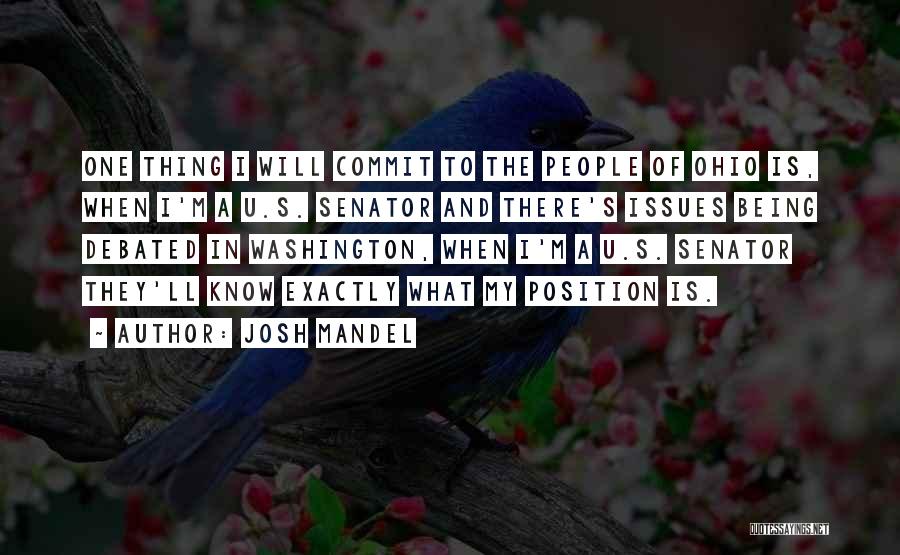 Debated Quotes By Josh Mandel