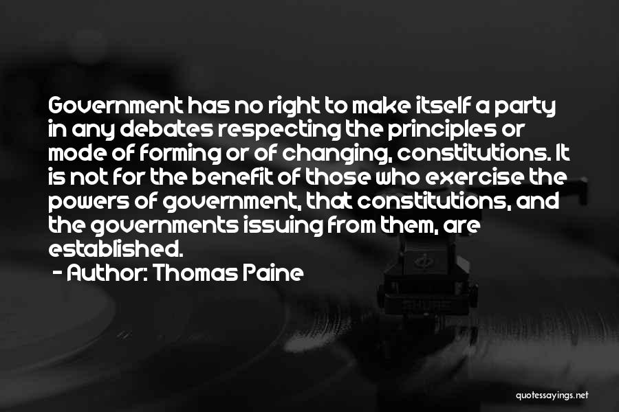 Debates Quotes By Thomas Paine