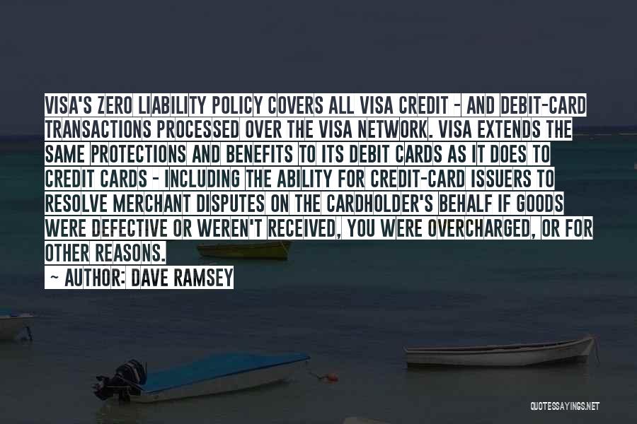 Debit And Credit Quotes By Dave Ramsey