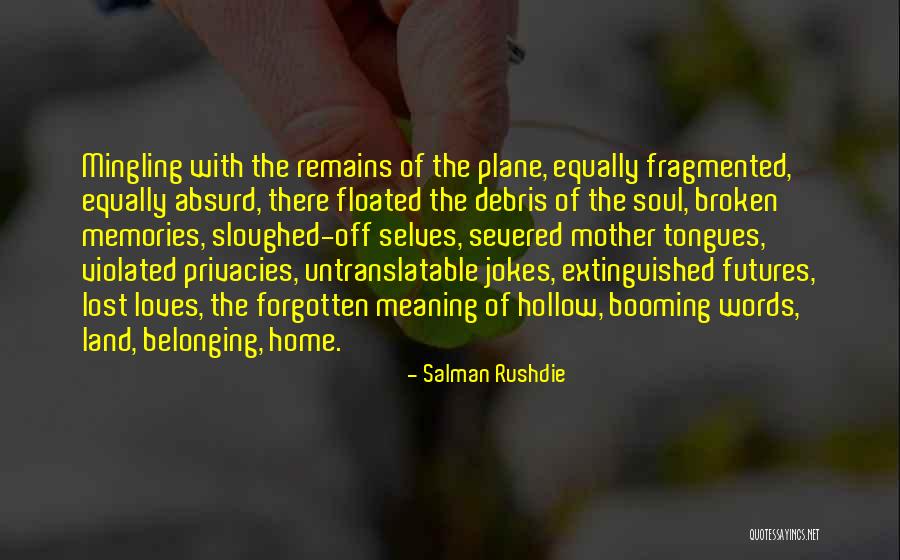 Debris Quotes By Salman Rushdie