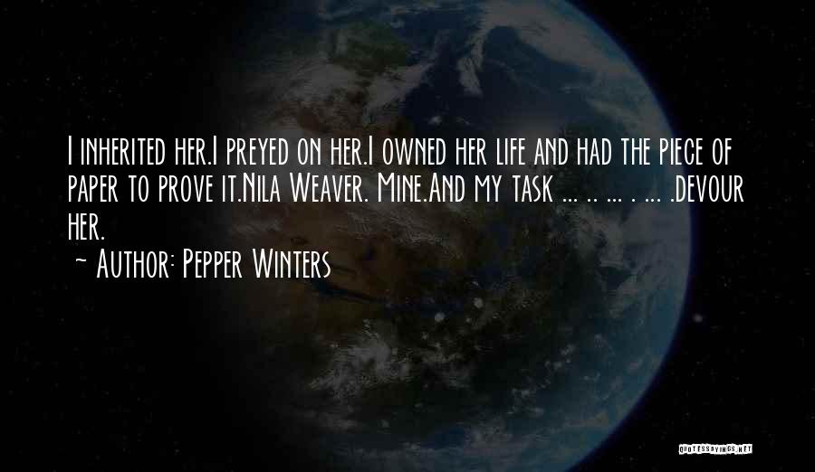 Debt Inheritance Quotes By Pepper Winters