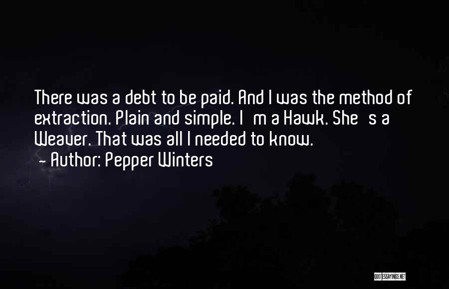 Debt Inheritance Quotes By Pepper Winters