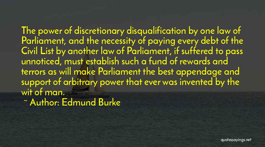 Debt Paying Quotes By Edmund Burke