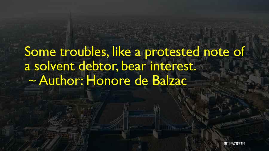 Debtors Quotes By Honore De Balzac
