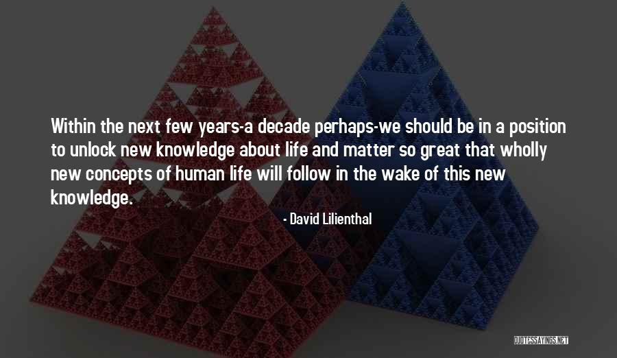 Decade Quotes By David Lilienthal