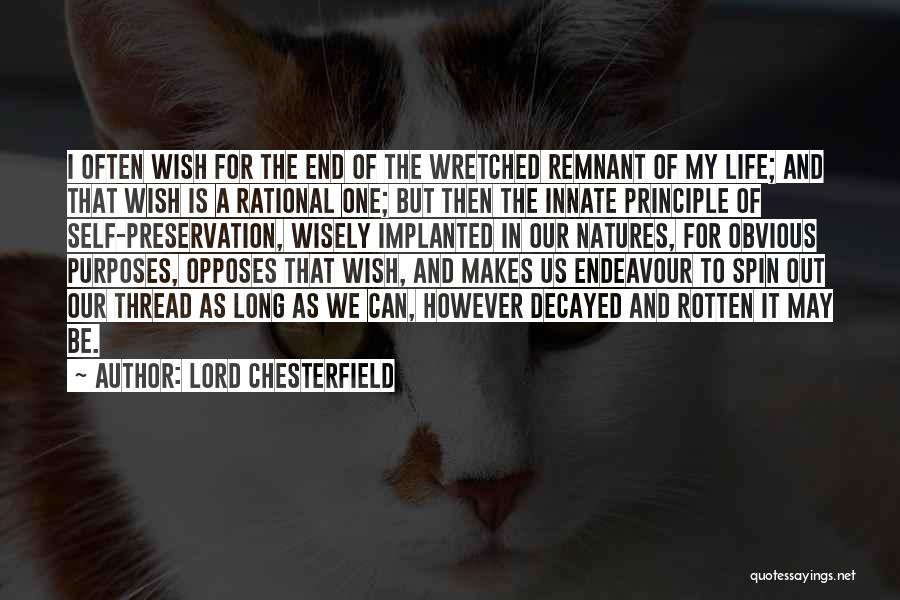 Decayed Quotes By Lord Chesterfield
